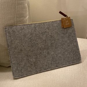 Gray Felt Clutch